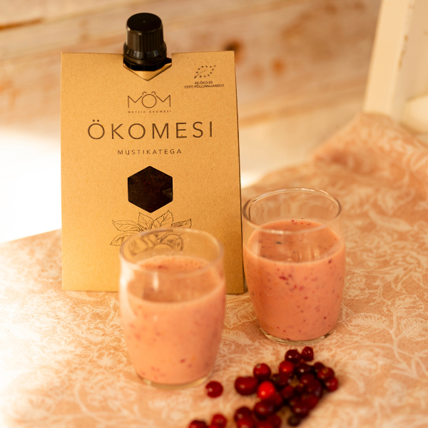 Mesi mustikatega smuutisse